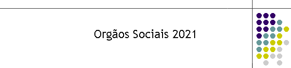 Org�os Sociais 2021